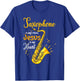 Saxophone Jesus Faith Christian Saxophone In My Veins Jesus T-Shirt - T-Shirt | Royal