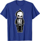 Skeleton Kewpie Baby Blackwork T-Shirt - T-Shirt | Royal