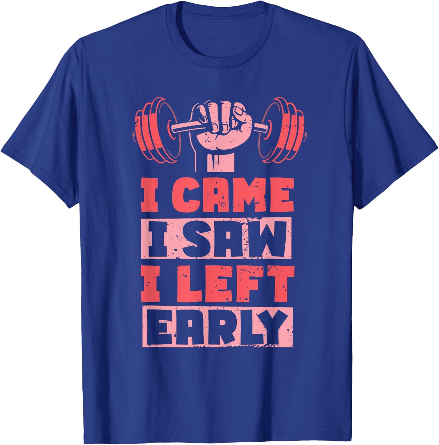 Weightlifting Funny Gym Workout Women Exercise T-Shirt - T-Shirt | Royal