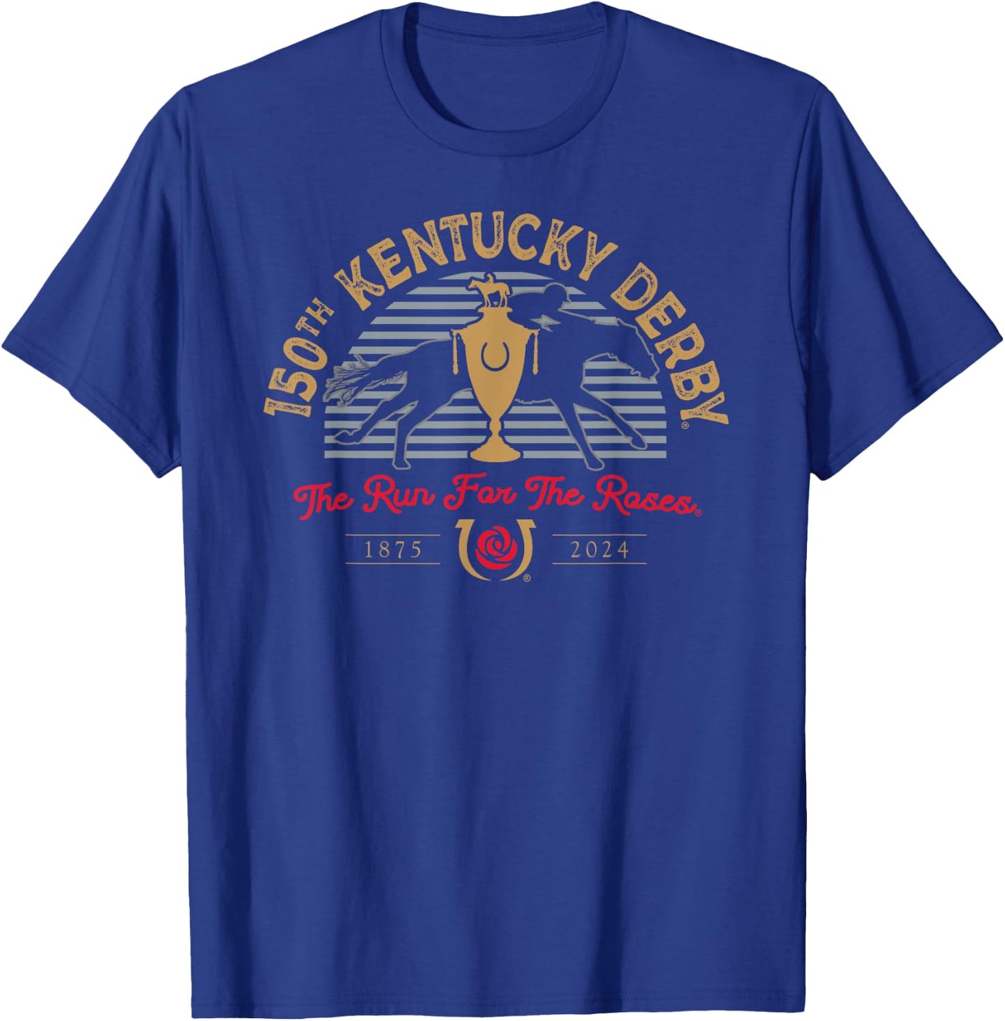 Officially Licensed Kentucky Derby 150th 2024 Run T-Shirt - T-Shirt | Royal