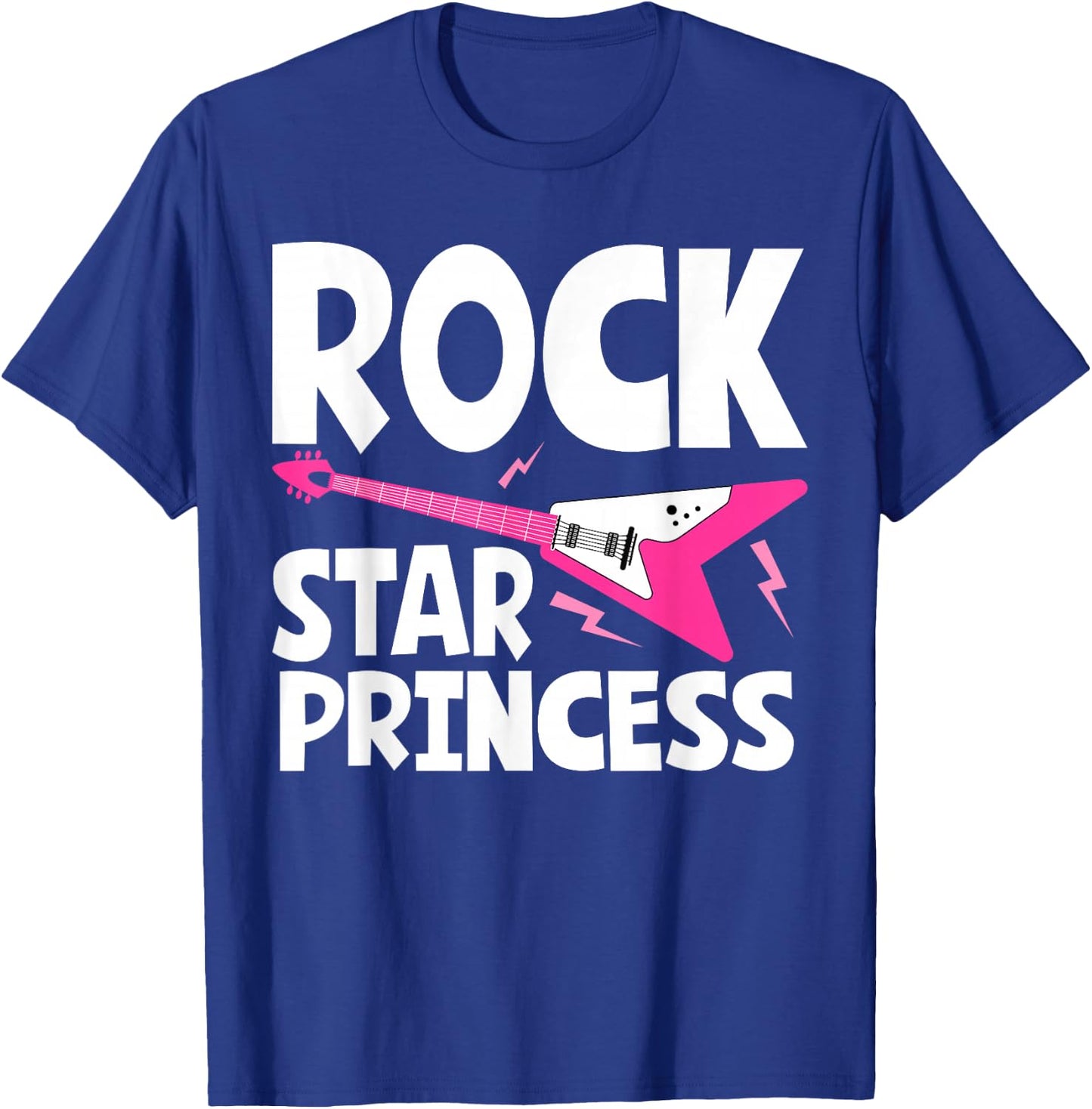 Rock Star Princess Guitar Music T-Shirt - T-Shirt | Royal