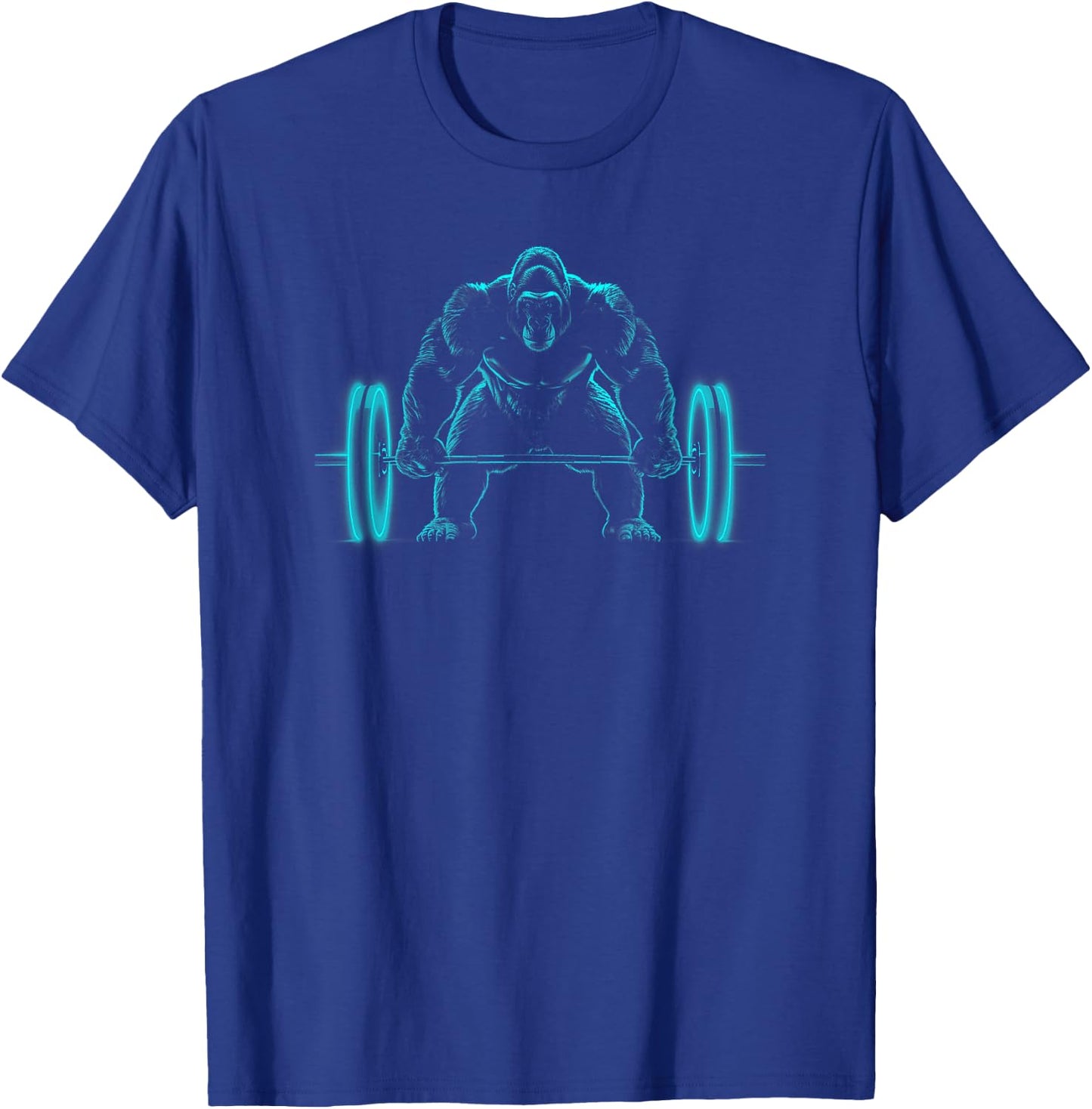 Gorilla Weight Lift Silverback Gorilla T-Shirt - T-Shirt | Royal