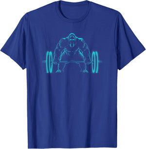 Gorilla Weight Lift Silverback Gorilla T-Shirt - T-Shirt | Royal
