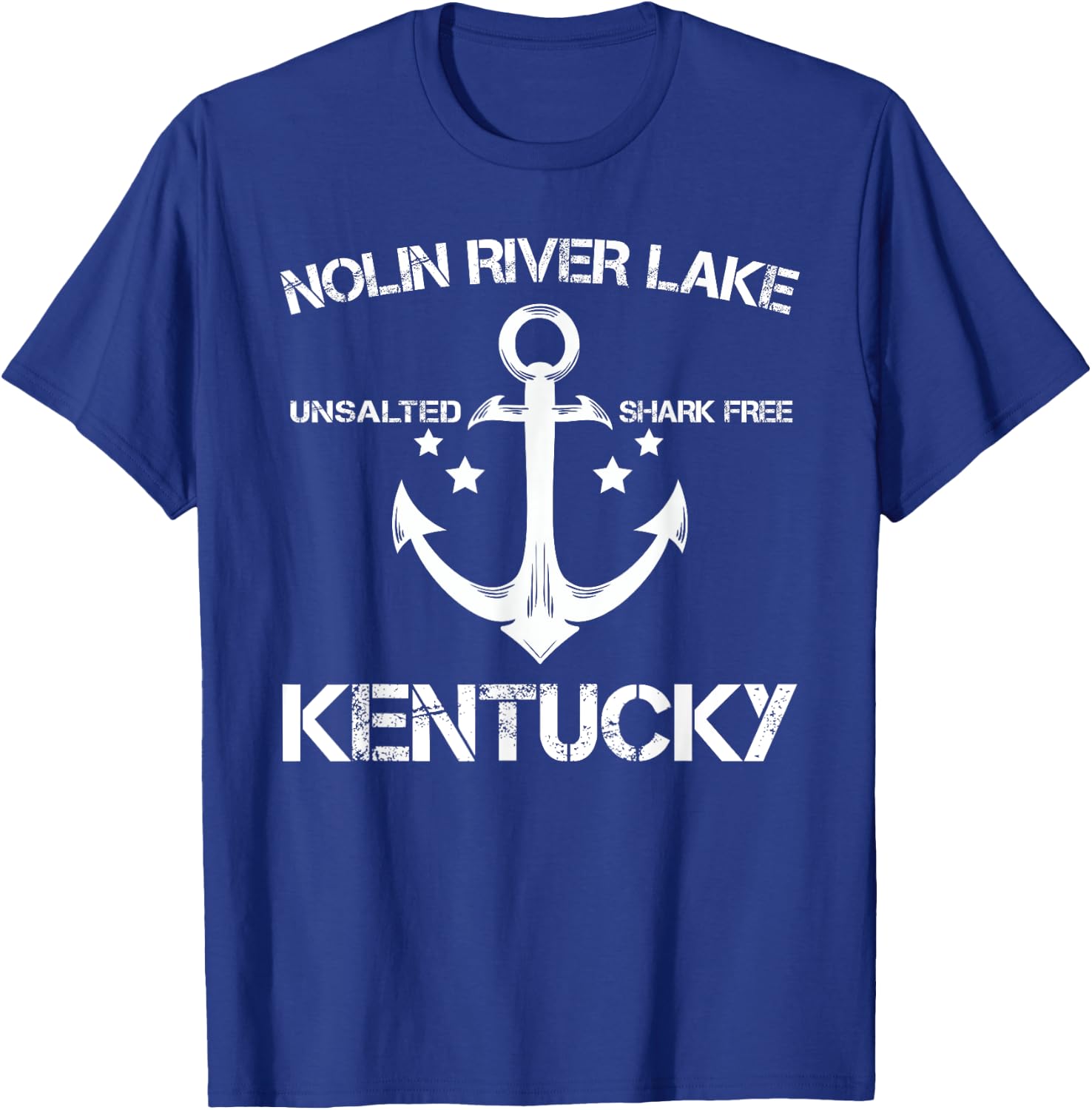 NOLIN RIVER LAKE KENTUCKY Funny Fishing Camping Summer Gift Men Women Kids T-Shirt - T-Shirt | Royal