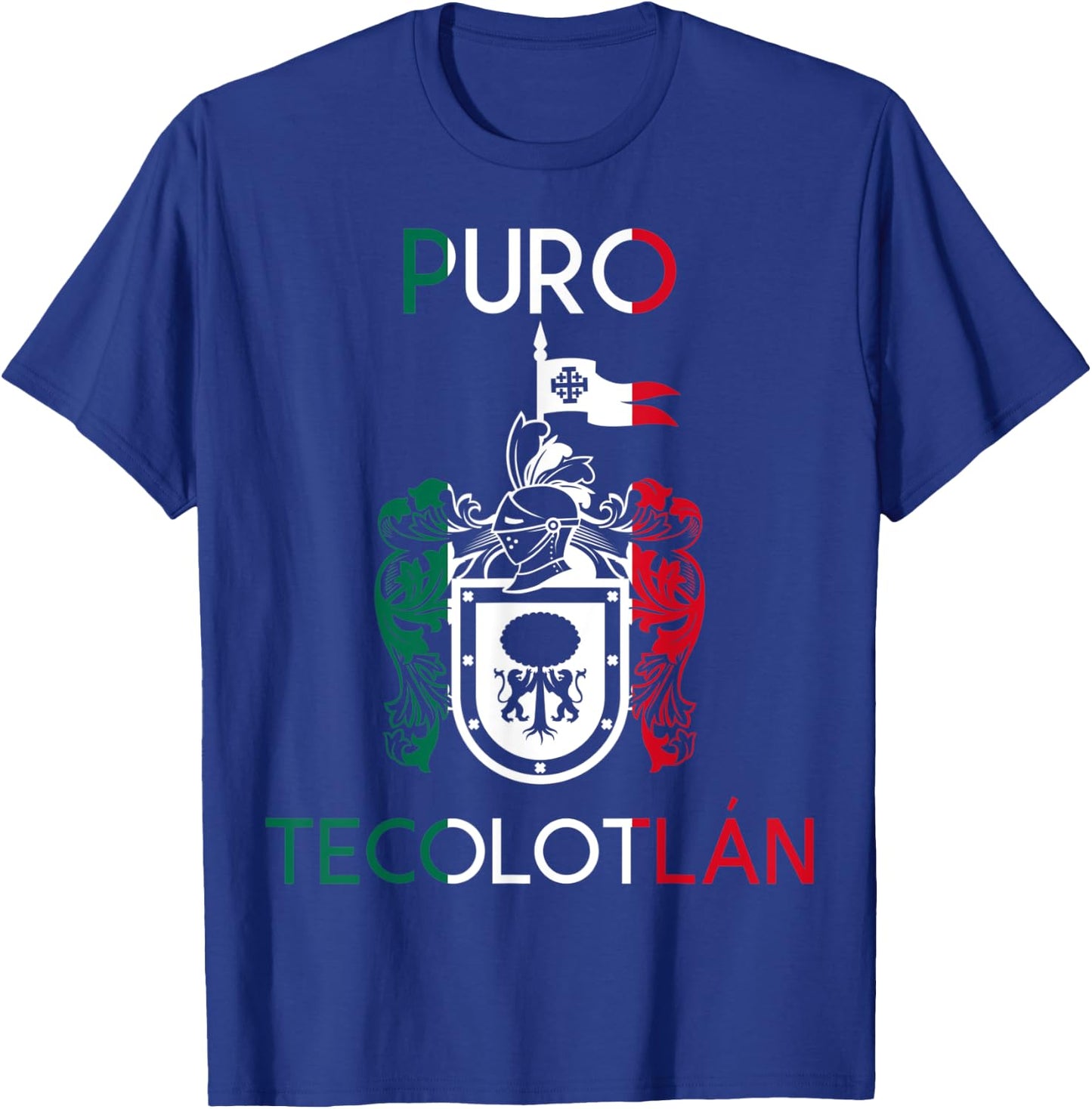 Tecolotlan Jalisco Estado De Mexico Escudo Eagle Aguila T-Shirt - T-Shirt | Royal