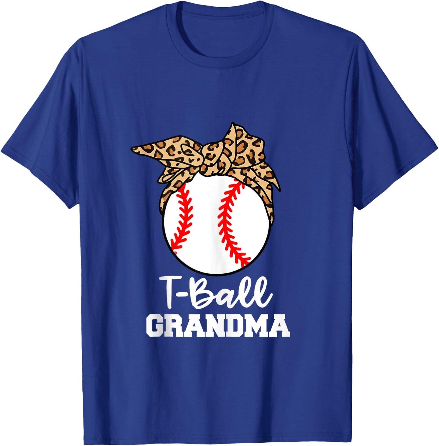 T-Ball Grandma Funny Leopard T-Ball Grandma T-Shirt - T-Shirt | Royal
