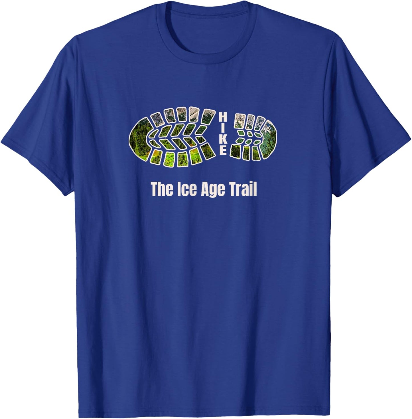 National Scenic Trails, Hike the Ice Age Trail T-Shirt - T-Shirt | Royal