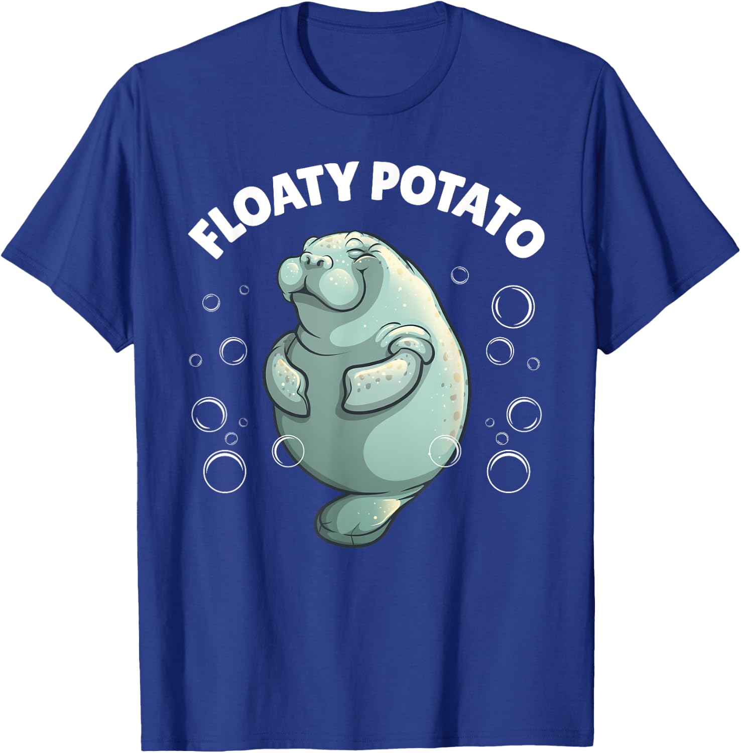 Cute Manatee Design Women Kids Sea Cow Manatee Lover T-Shirt - T-Shirt | Royal