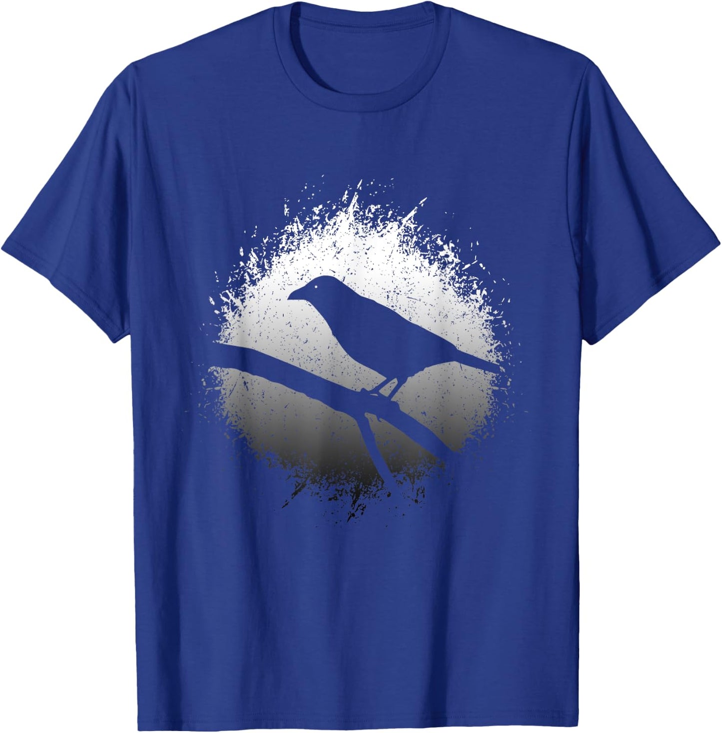 Black Raven Crow Gothic Bird Silhouette T-Shirt - T-Shirt | Royal