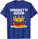 Best Spaghetti Queen Design Girls Spaghetti Lovers T-Shirt - T-Shirt | Royal
