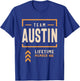 Austin Personalized Name Apparel Cld Adult Austin Black Small Classic Fit Short Sleeve Cotton Blend Team Austin Lifetime Member Man Myth Legend T-Shirt - T-Shirt | Royal