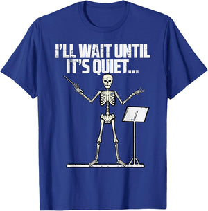 Halloween Music Conductor Wait Until Quiet Costume Men Women T-Shirt - T-Shirt | Royal
