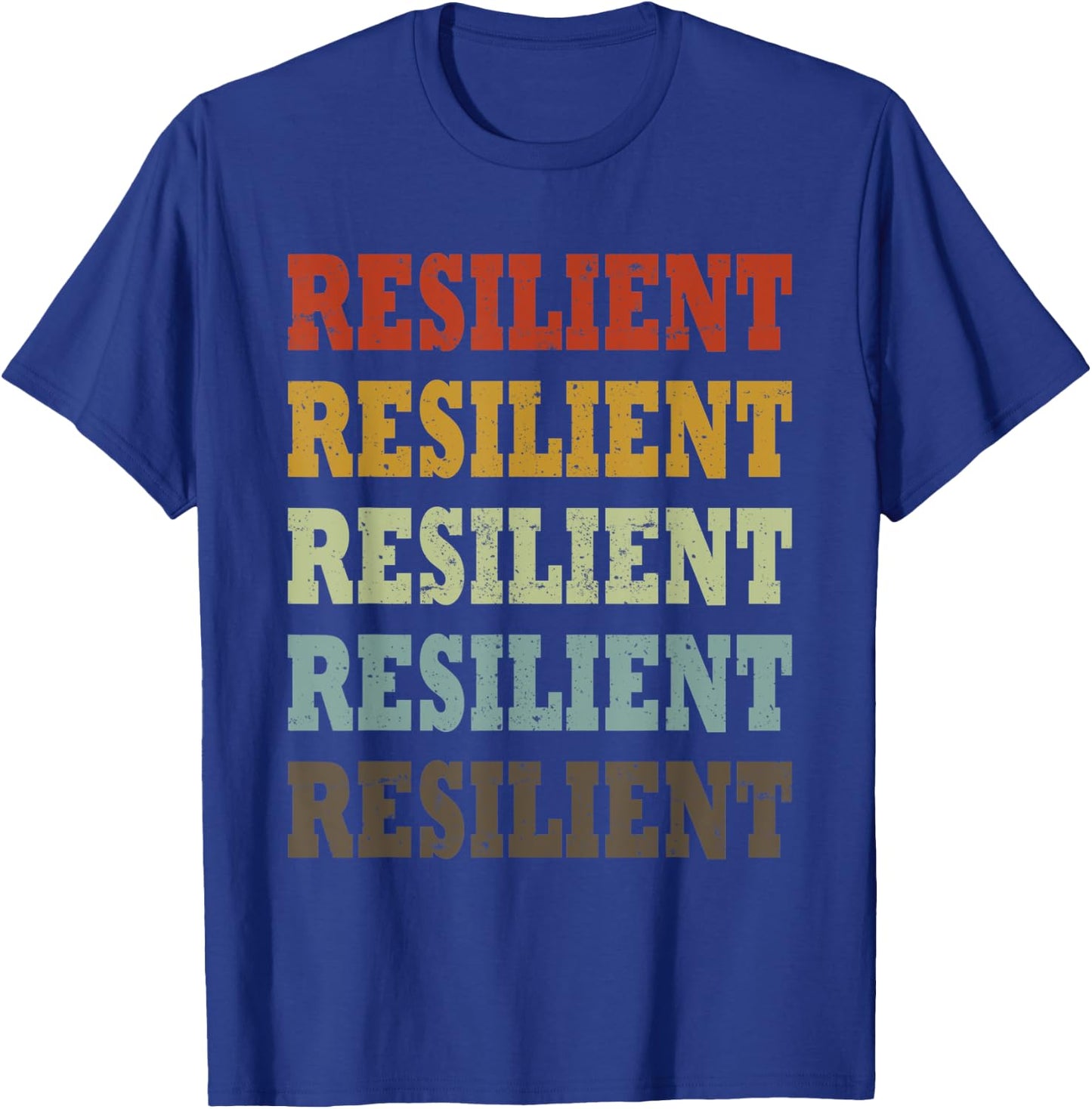Resilient Retro Vintage T-Shirt - T-Shirt | Royal