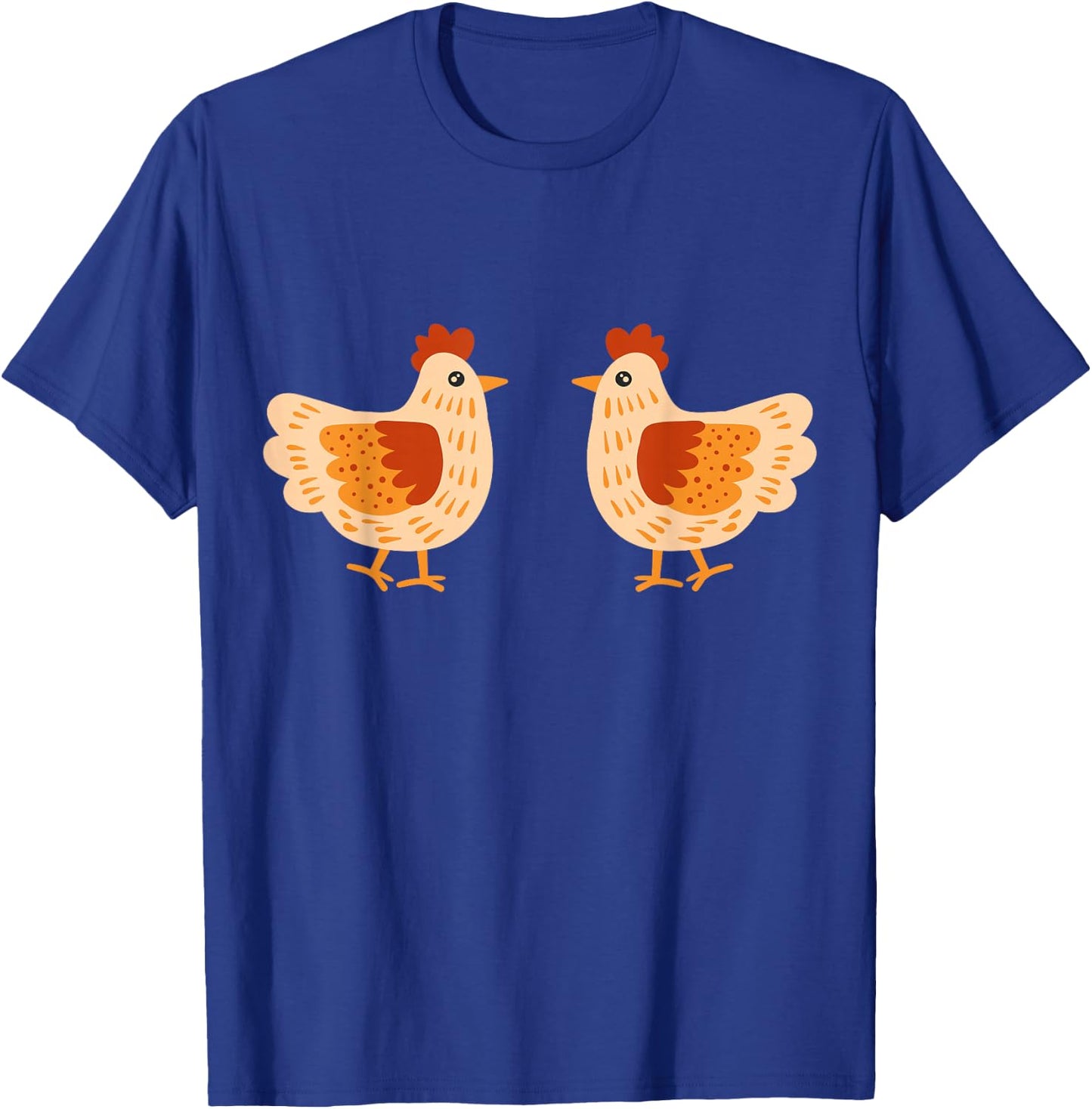 Cute Chicken Boobs Funny Hen Cutlet Breast Boobies Titties T-Shirt - T-Shirt | Royal