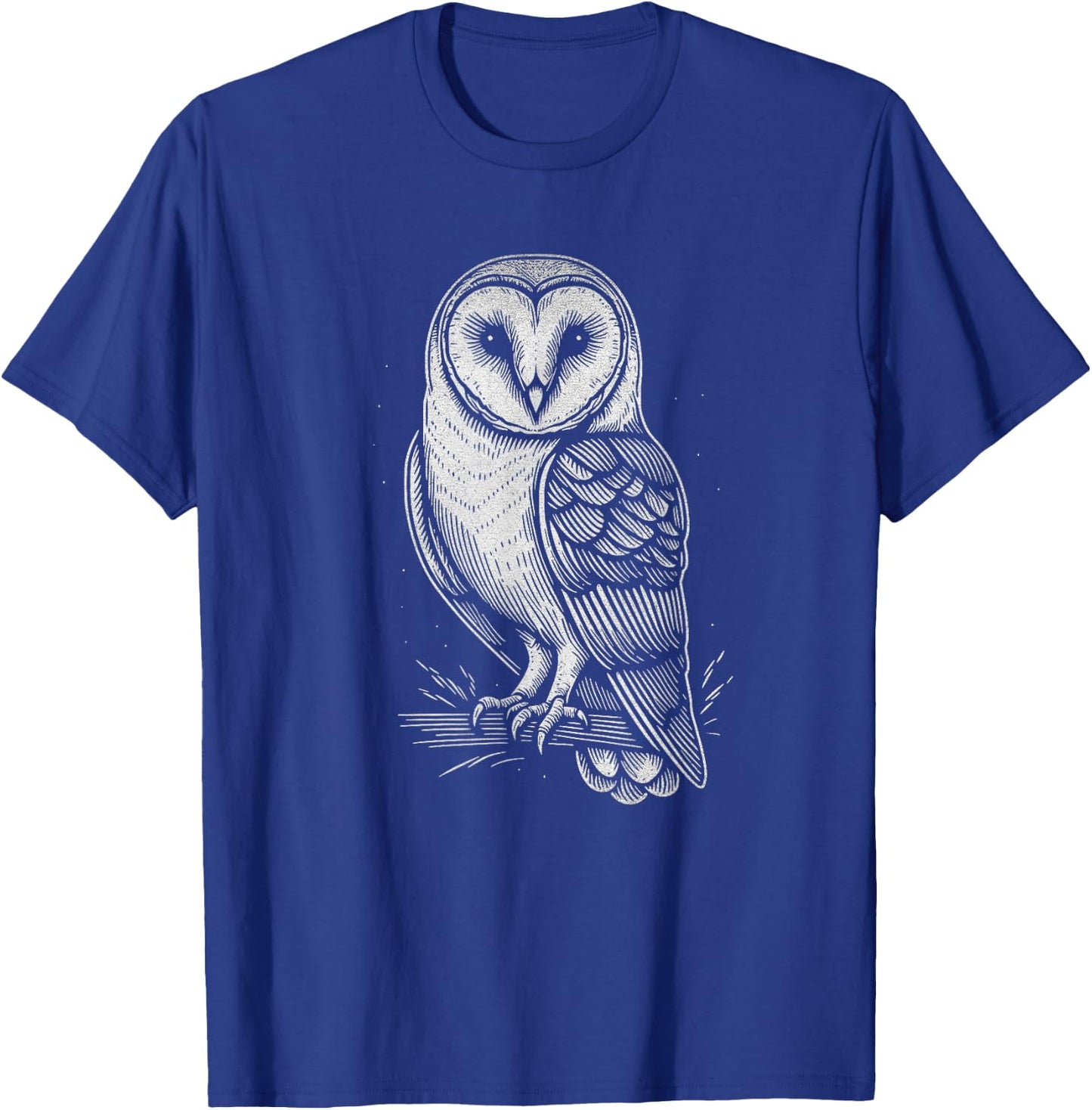 Barn Owl Graphic Art Design And Men T-Shirt - T-Shirt | Royal