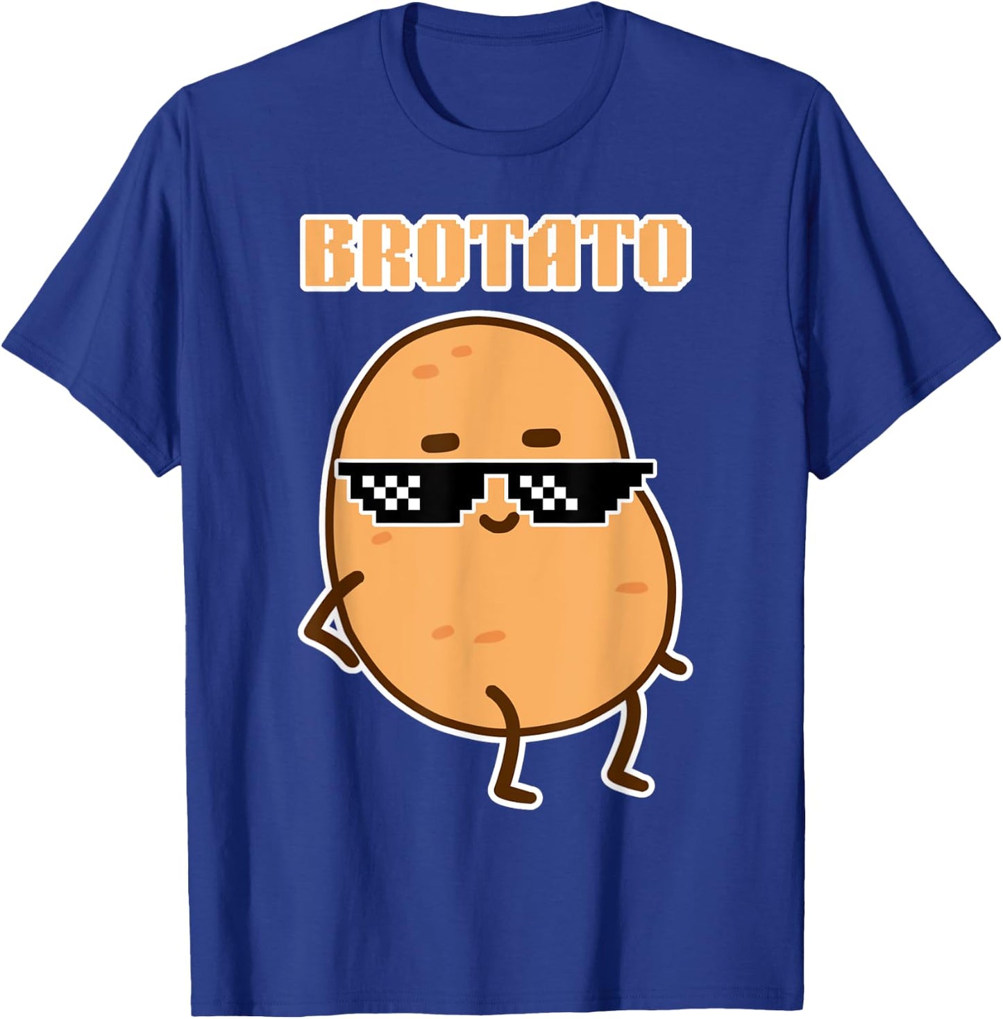 Brotato Potato Lover Brother Friendship Funny Potato Day T-Shirt - T-Shirt | Royal