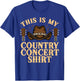 Cool Country Music Art Women Classic Country Concert T-Shirt - T-Shirt | Royal