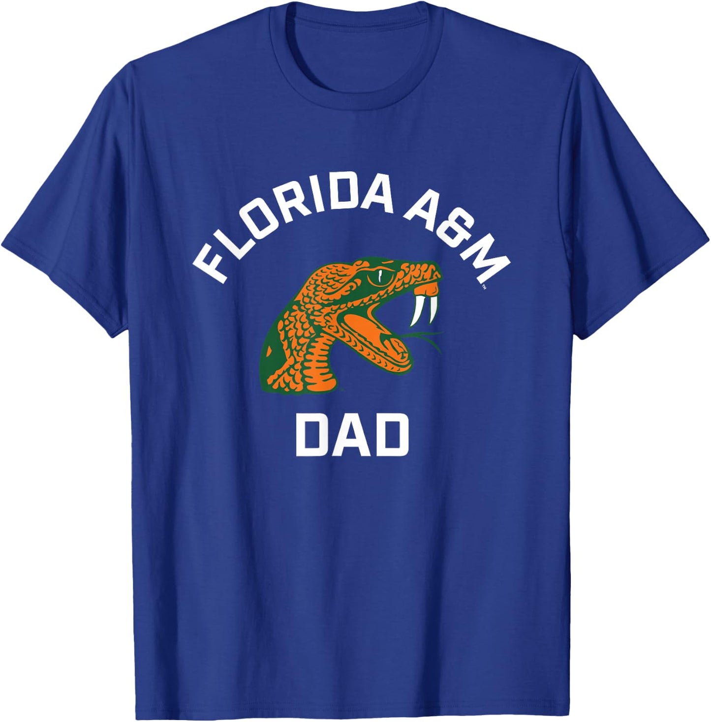 Florida A&M University FAMU Rattlers Arched Dad T-Shirt - T-Shirt | Royal