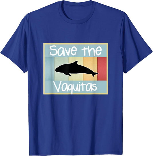 Save the Vaquitas shirt vintage kids style T-Shirt - T-Shirt | Royal