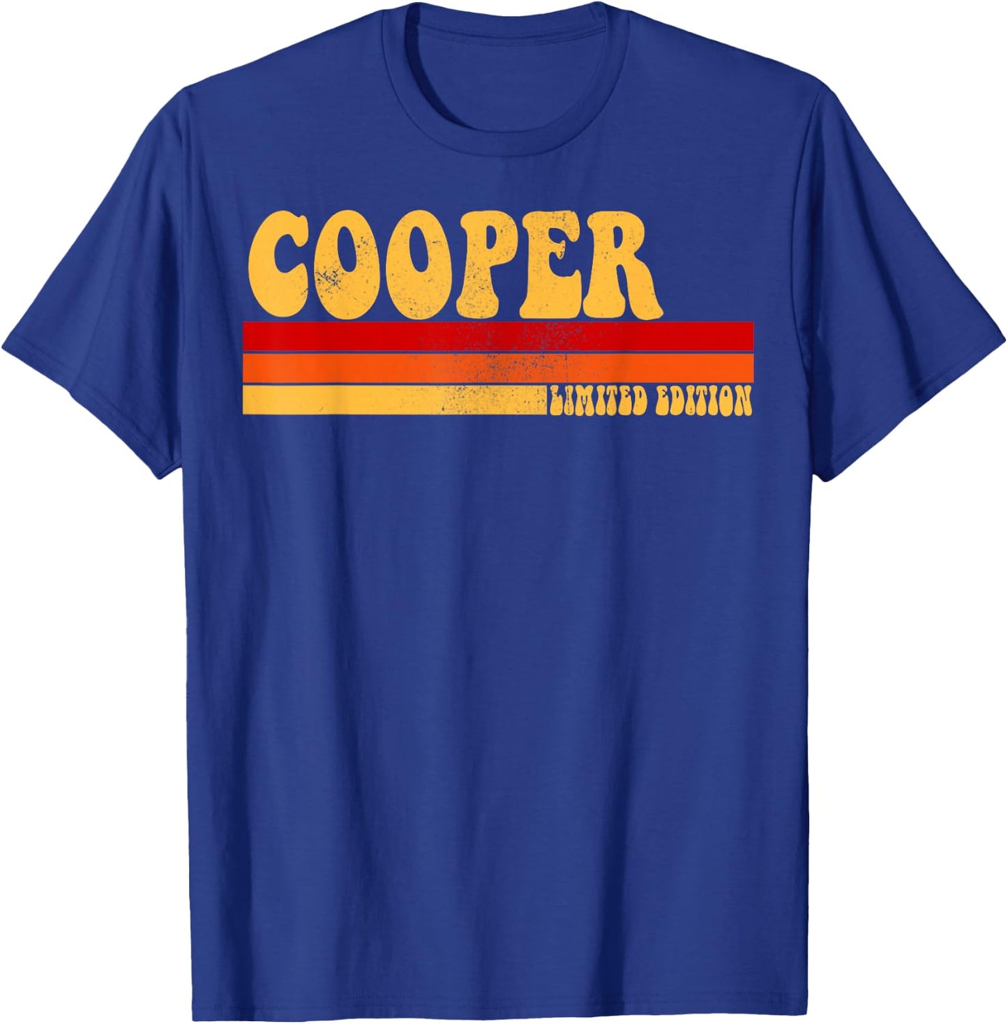 COOPER Name Personalized Idea Men Retro Vintage COOPER T-Shirt - T-Shirt | Royal