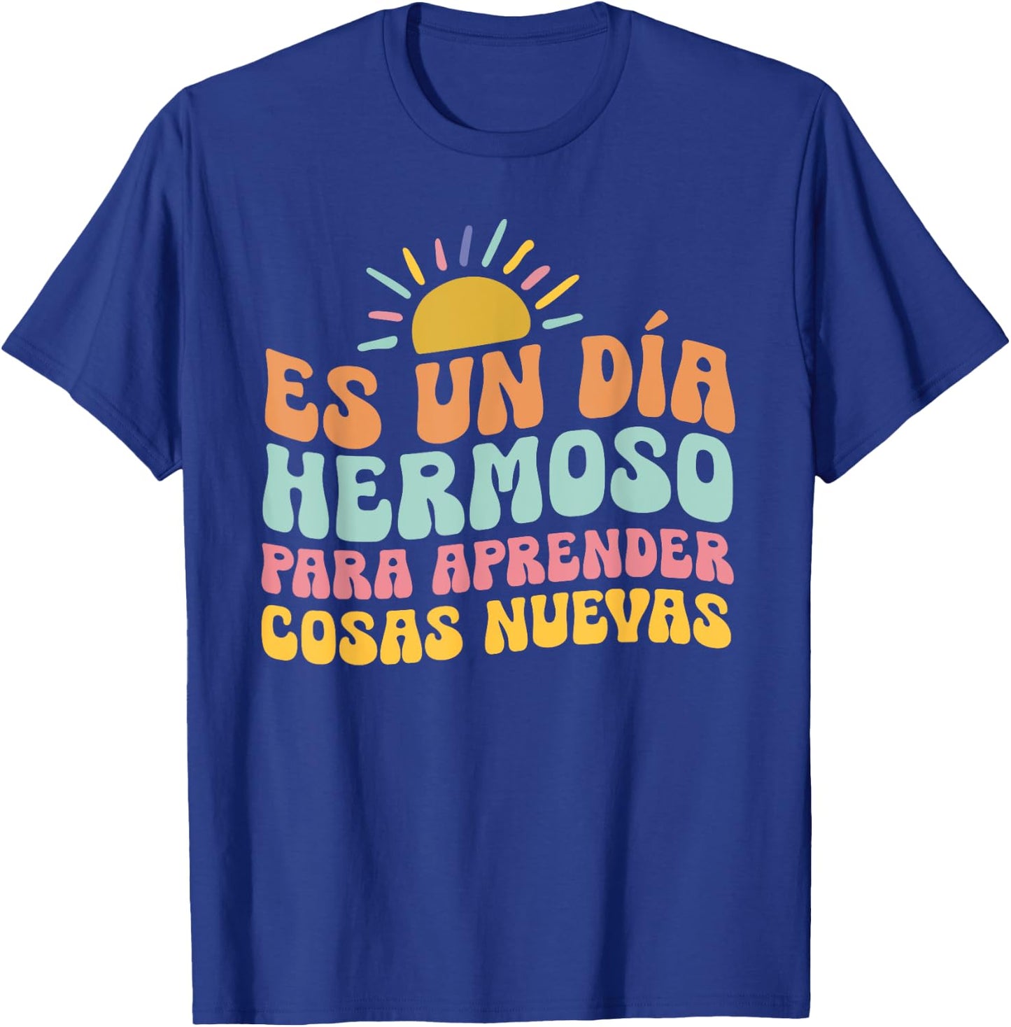 Spanish Multilingual Teacher Dual Languages Bilingual T-Shirt - T-Shirt | Royal