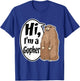 Hi I'm A Gopher Funny Halloween Party T-Shirt - T-Shirt | Royal