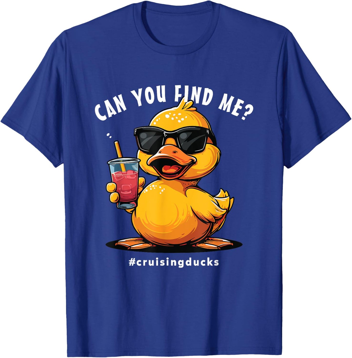 Cruising Ducks, Can You Find Me?, Cruising Sea Days T-Shirt - T-Shirt | Royal