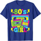80s Girl 1980s Theme Party 80s Costume Outfit Women Girls T-Shirt - T-Shirt | Royal
