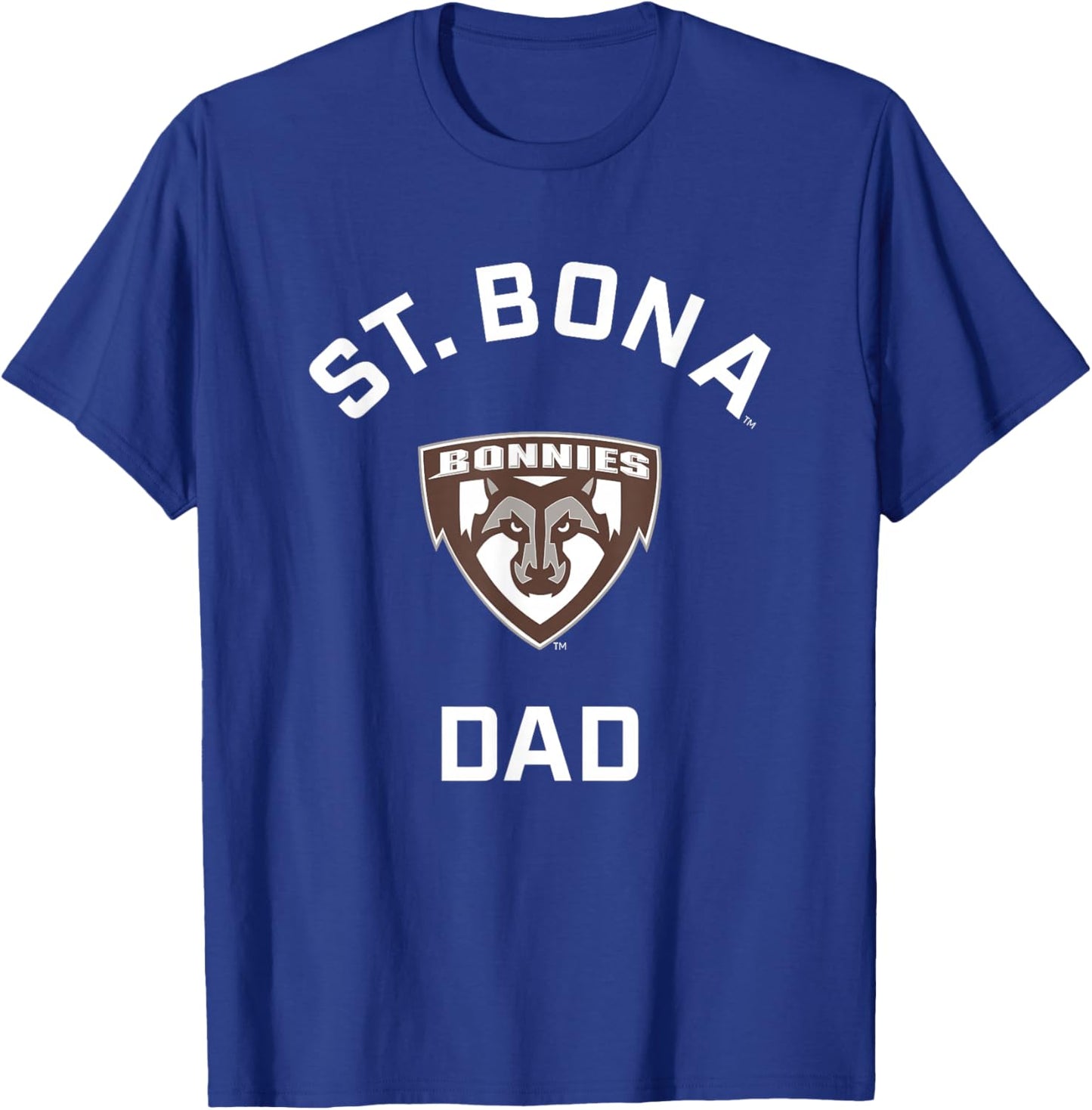 St. Bonaventure University Bonnies Arched Dad T-Shirt - T-Shirt | Royal
