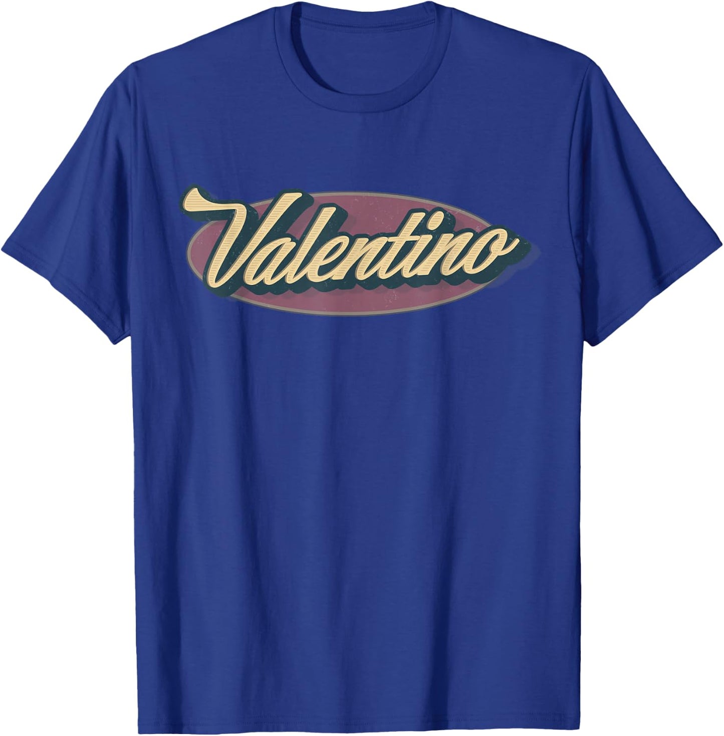 Valentino Name Personalized Vintage Retro Gifts Men Women T-Shirt - T-Shirt | Royal