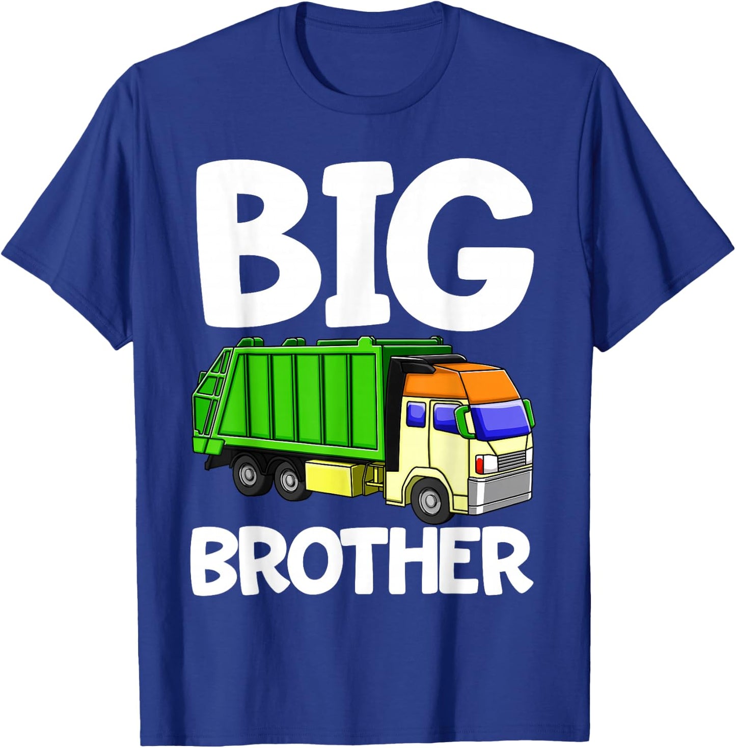 Garbage Truck Big Brother Party Shirt Kids Gift Funny T-Shirt - T-Shirt | Royal