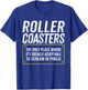 Rollercoaster Lovers Scream In Public I Roller Coaster T-Shirt - T-Shirt | Royal
