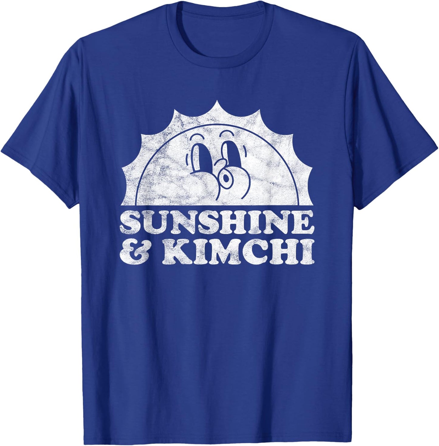 Sunshine and Kimchi Retro Vintage Sun T-Shirt - T-Shirt | Royal