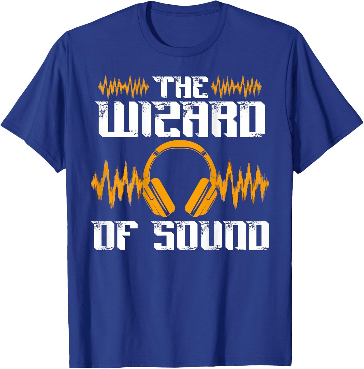 The Wizard Of Sound Backprint Sound Engineer T-Shirt - T-Shirt | Royal