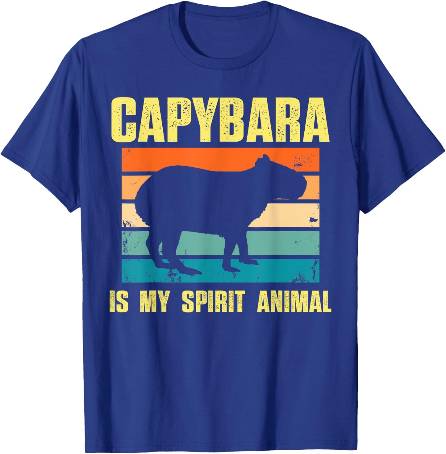Capybara Is My Spirit Animal Capybara Men Women T-Shirt - T-Shirt | Royal