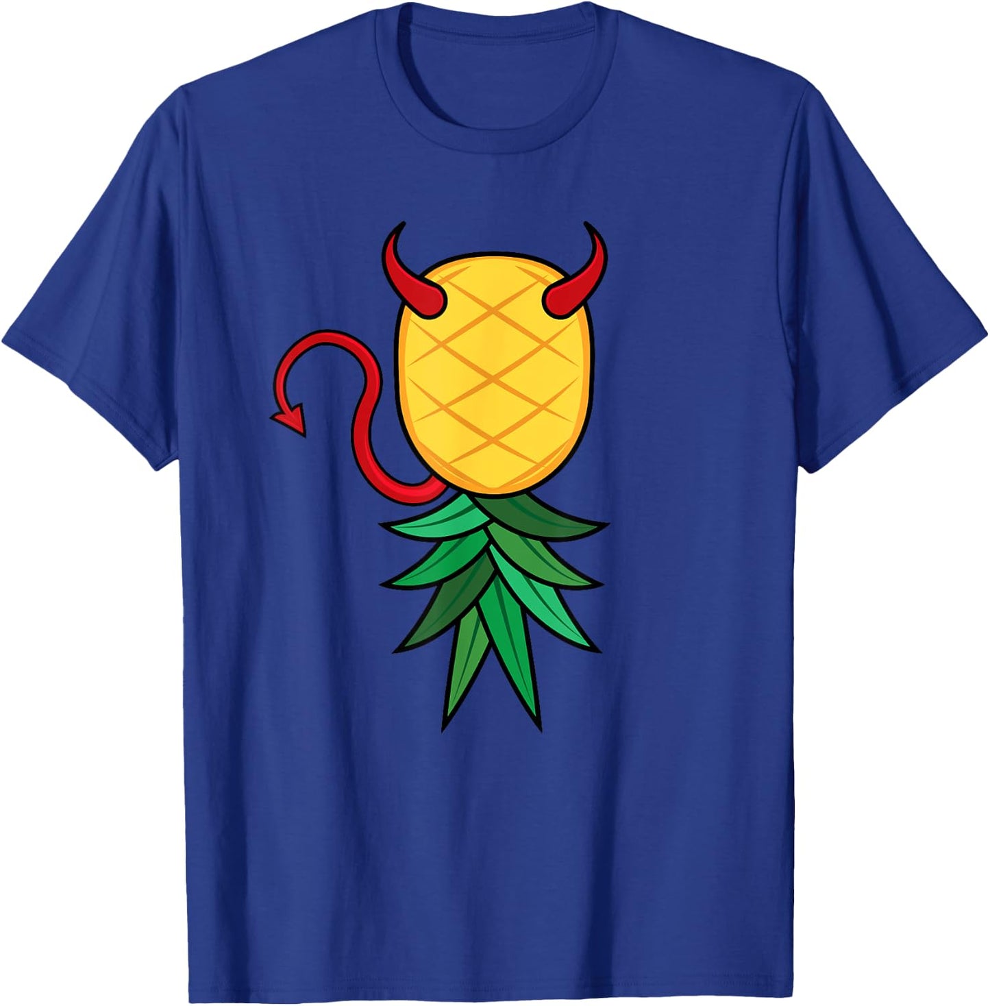 Halloween Devil Costume Upside Down Pineapple Swinger T-Shirt - T-Shirt | Royal
