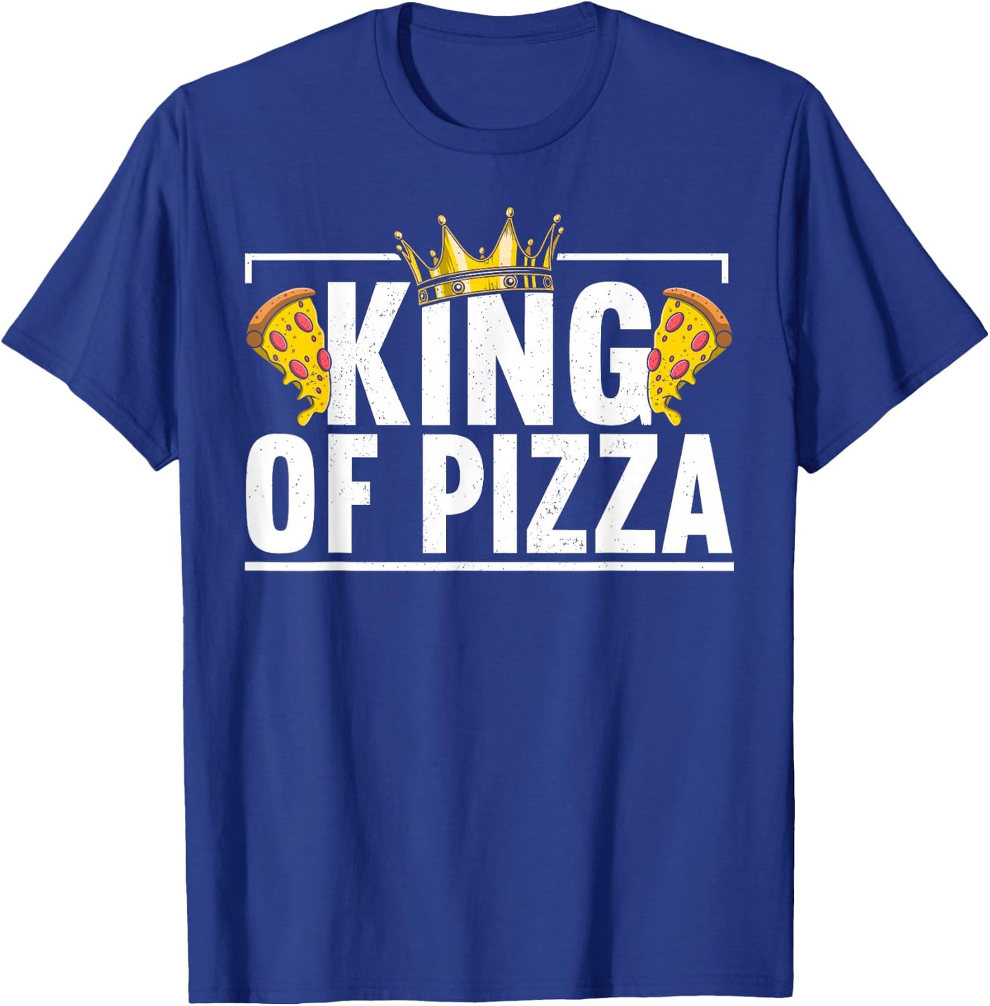 King Of Pizza Dad Father's Day Funny Pizza Making T-Shirt - T-Shirt | Royal