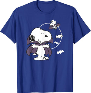 Peanuts Halloween Vampire Snoopy T-Shirt - T-Shirt | Royal