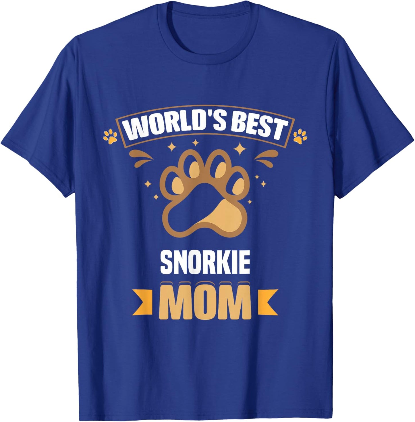 World's Best Snorkie Mom Mixed Breed Dog Owner T-Shirt - T-Shirt | Royal