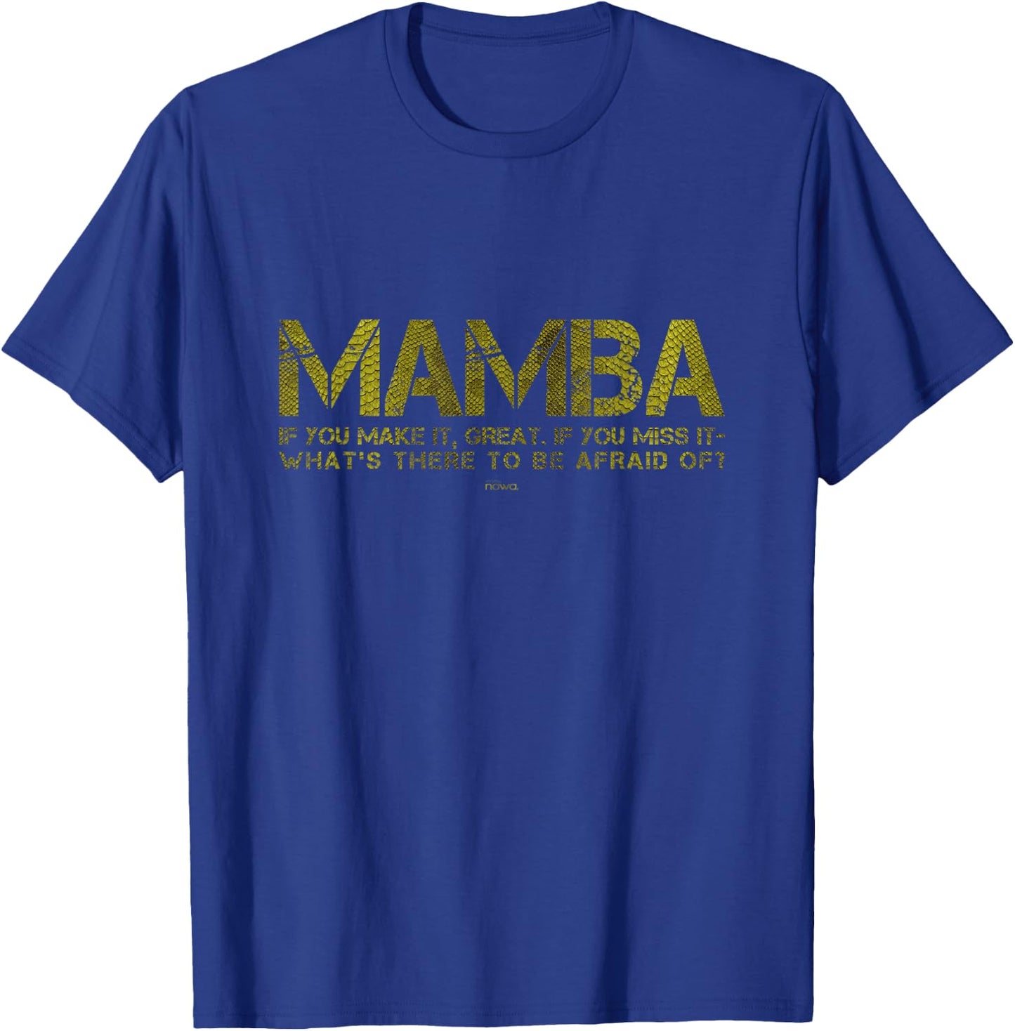 What's There to Be Afraid Of? Basketball Court Motivation T-Shirt - T-Shirt | Royal