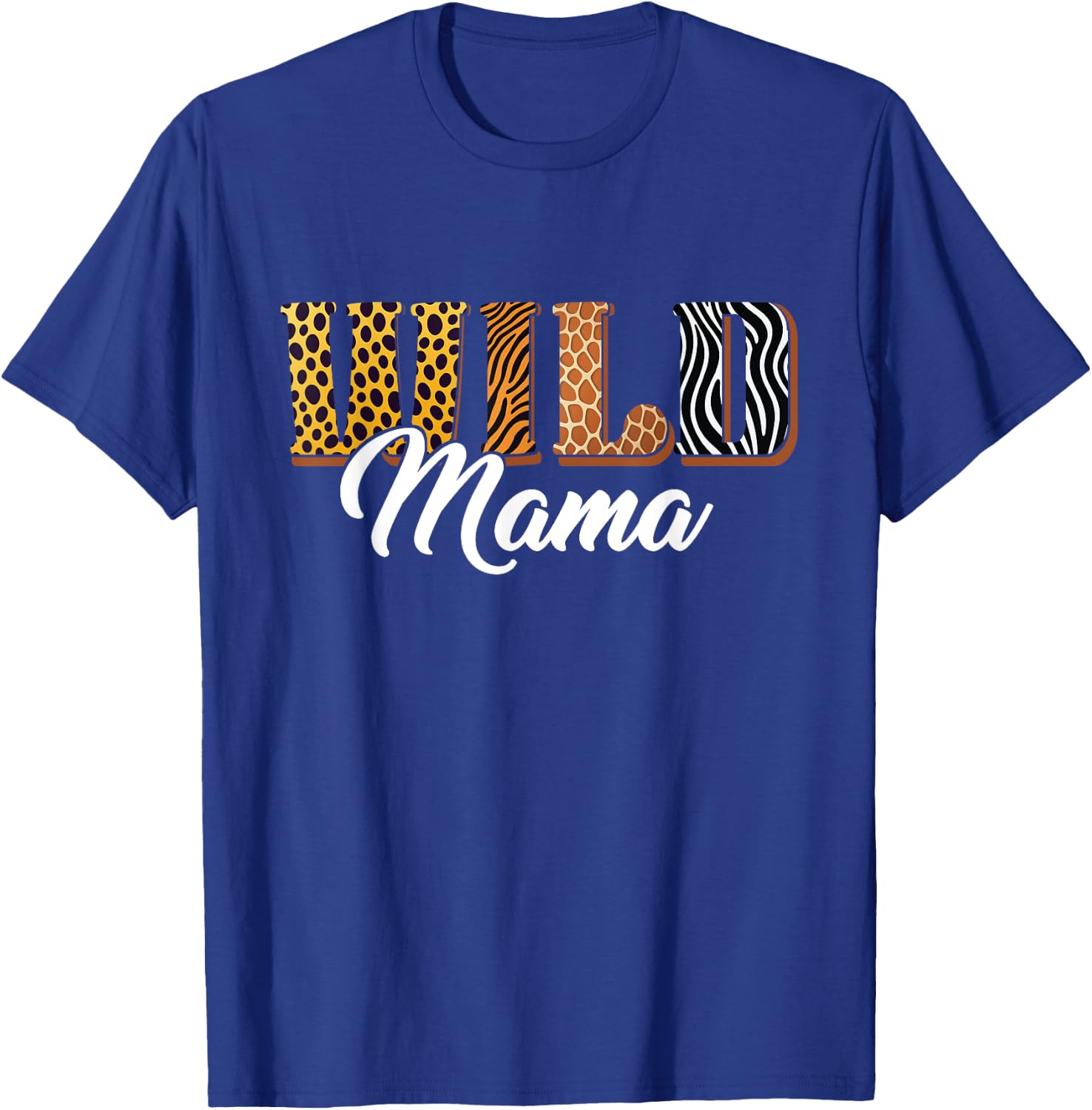 Wild Mama Zoo Safari Jungle Animal Birthday Matching Family T-Shirt - T-Shirt | Royal