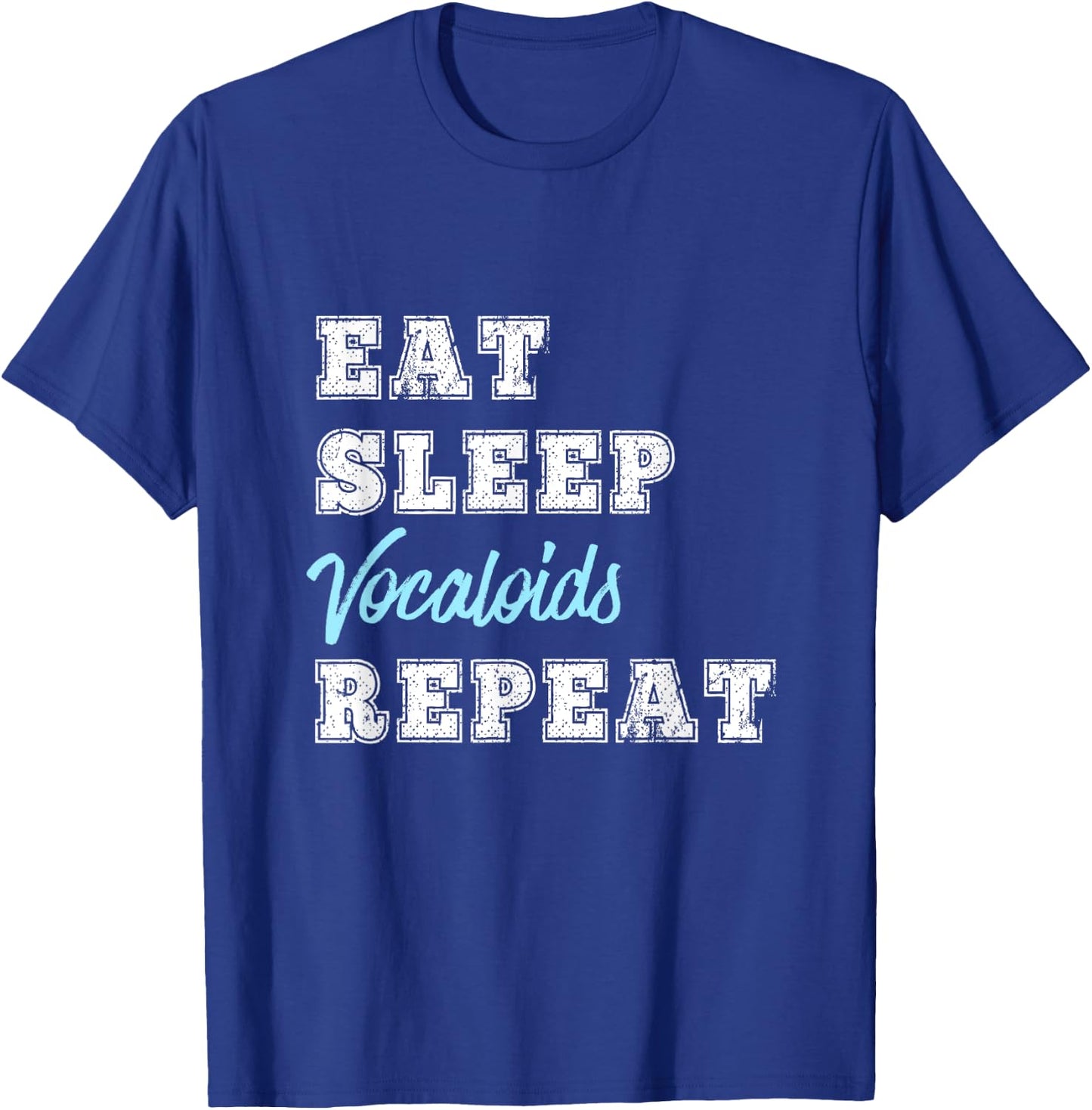 Vocaloid Lover Gift Funny Eat Sleep Weeabo Anime Music Game T-Shirt - T-Shirt | Royal