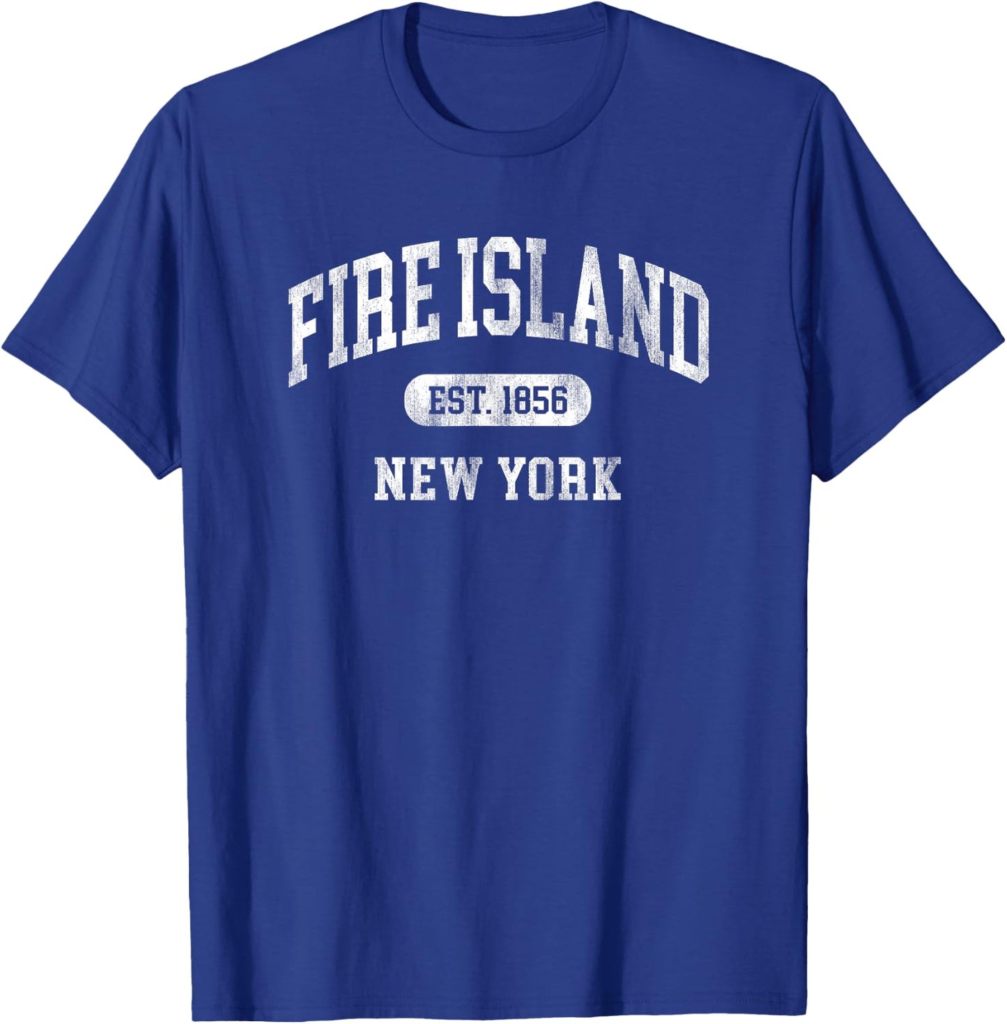 Fire Island New York Souvenir Retro Preppy Throwback Vintage T-Shirt - T-Shirt | Royal