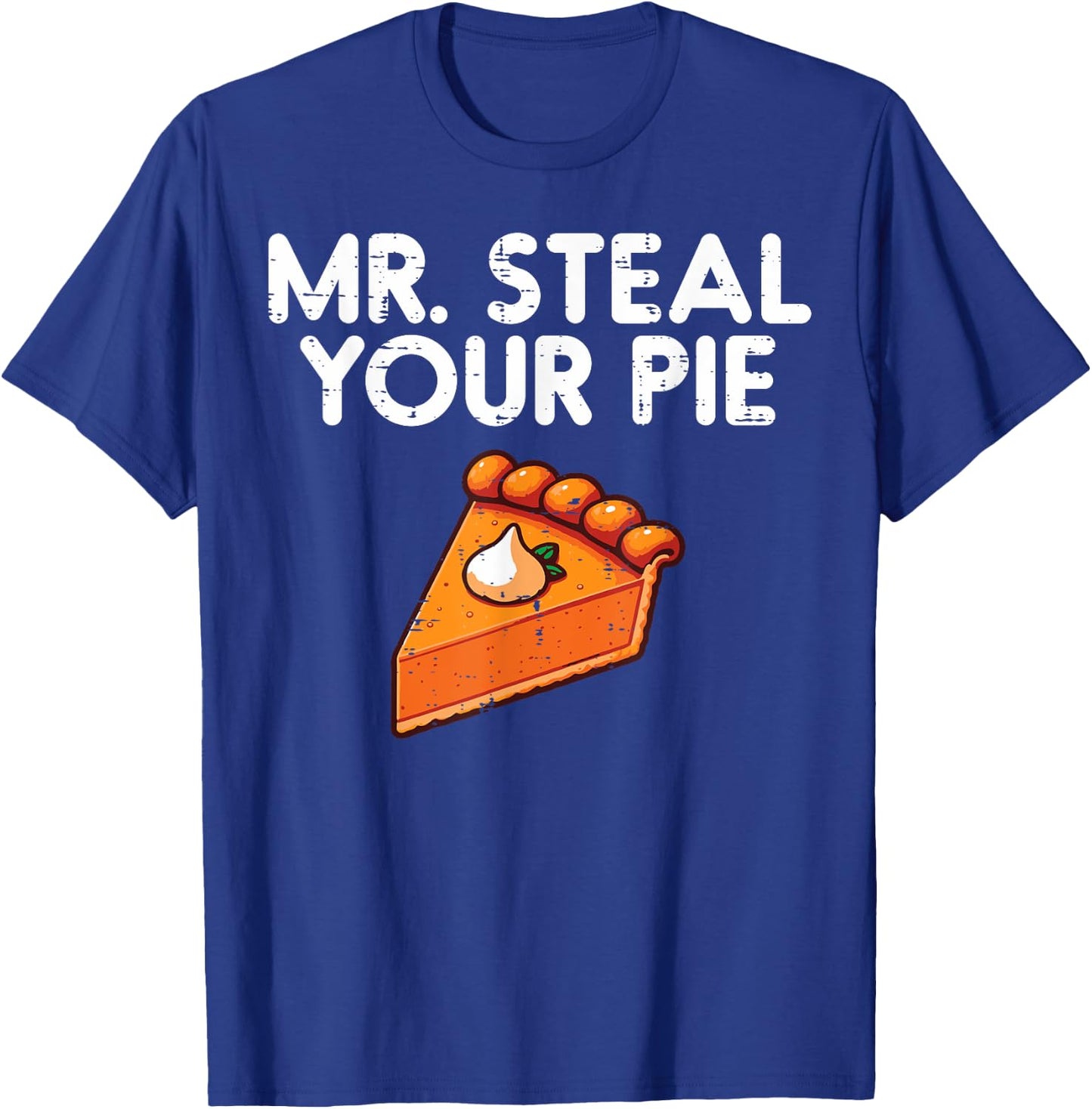 Thanksgiving Mr Steal Your Pie Cute Toddler Boys Kids Men T-Shirt - T-Shirt | Royal