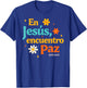 Spanish Jesus God Lover Religious En Jesus Encuentro Paz T-Shirt - T-Shirt | Royal