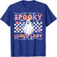 In My Spooky Lunch Lady Era Retro Spooky Ghost Halloween T-Shirt - T-Shirt | Royal