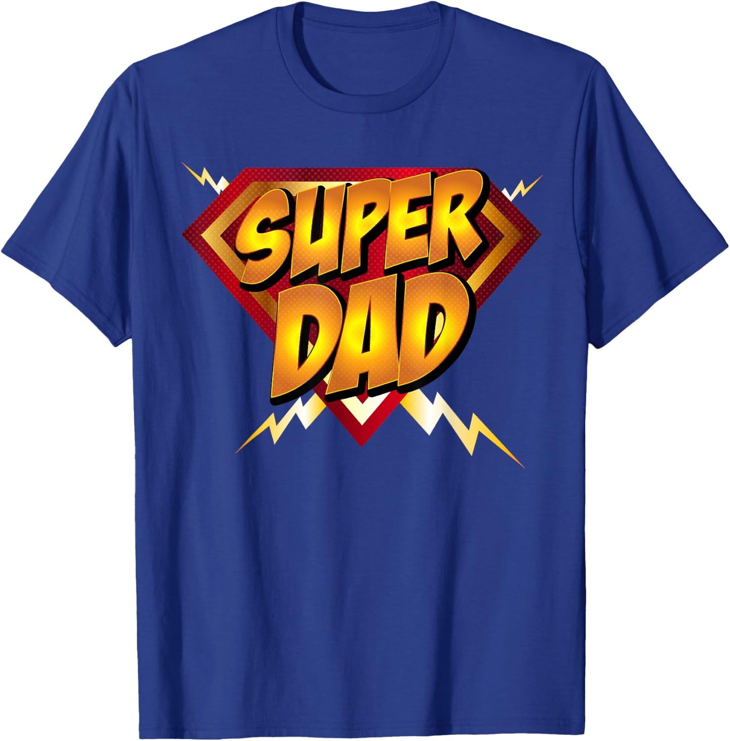 Super Dad Superhero Superdad Father's Day T-Shirt - T-Shirt | Royal