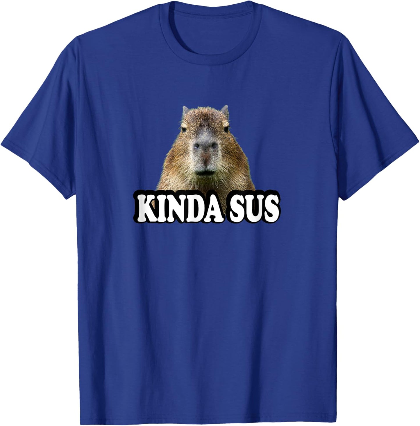 Kids Kinda Sus Meme Lover Capybara T-Shirt - T-Shirt | Royal