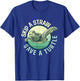 Skip A Straw Save A Turtle - Sea Turtle Wildlife T-Shirt - T-Shirt | Royal