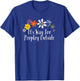 Funny Flowers Graphic It's Way Too Peopley Outside Saying T-Shirt - T-Shirt | Royal